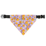 Watercolor Apricot Fruit Pattern Print Over The Collar Dog Bandana