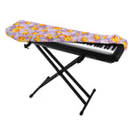 Watercolor Apricot Fruit Pattern Print Piano Keyboard Cover
