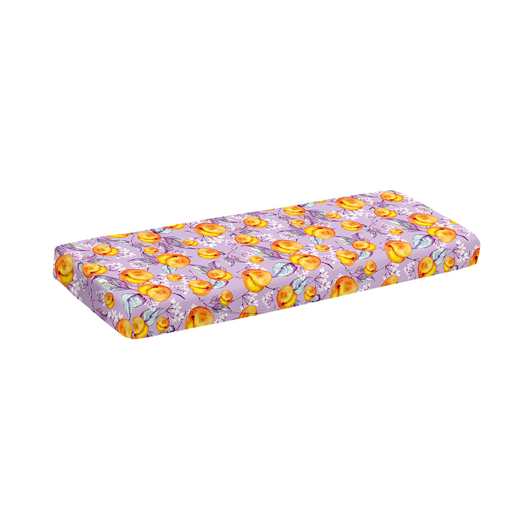 Watercolor Apricot Fruit Pattern Print Piano Keyboard Cover
