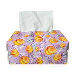 Watercolor Apricot Fruit Pattern Print Rectangle Tissue Box Cover