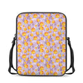 Watercolor Apricot Fruit Pattern Print Rectangular Crossbody Bag