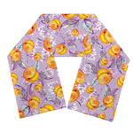 Watercolor Apricot Fruit Pattern Print Scarf