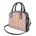Watercolor Apricot Fruit Pattern Print Shoulder Handbag