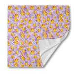 Watercolor Apricot Fruit Pattern Print Silk Bandana