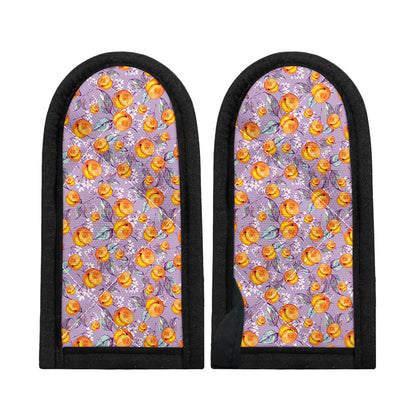 Watercolor Apricot Fruit Pattern Print Skillet Handle Cover