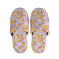 Watercolor Apricot Fruit Pattern Print Slippers