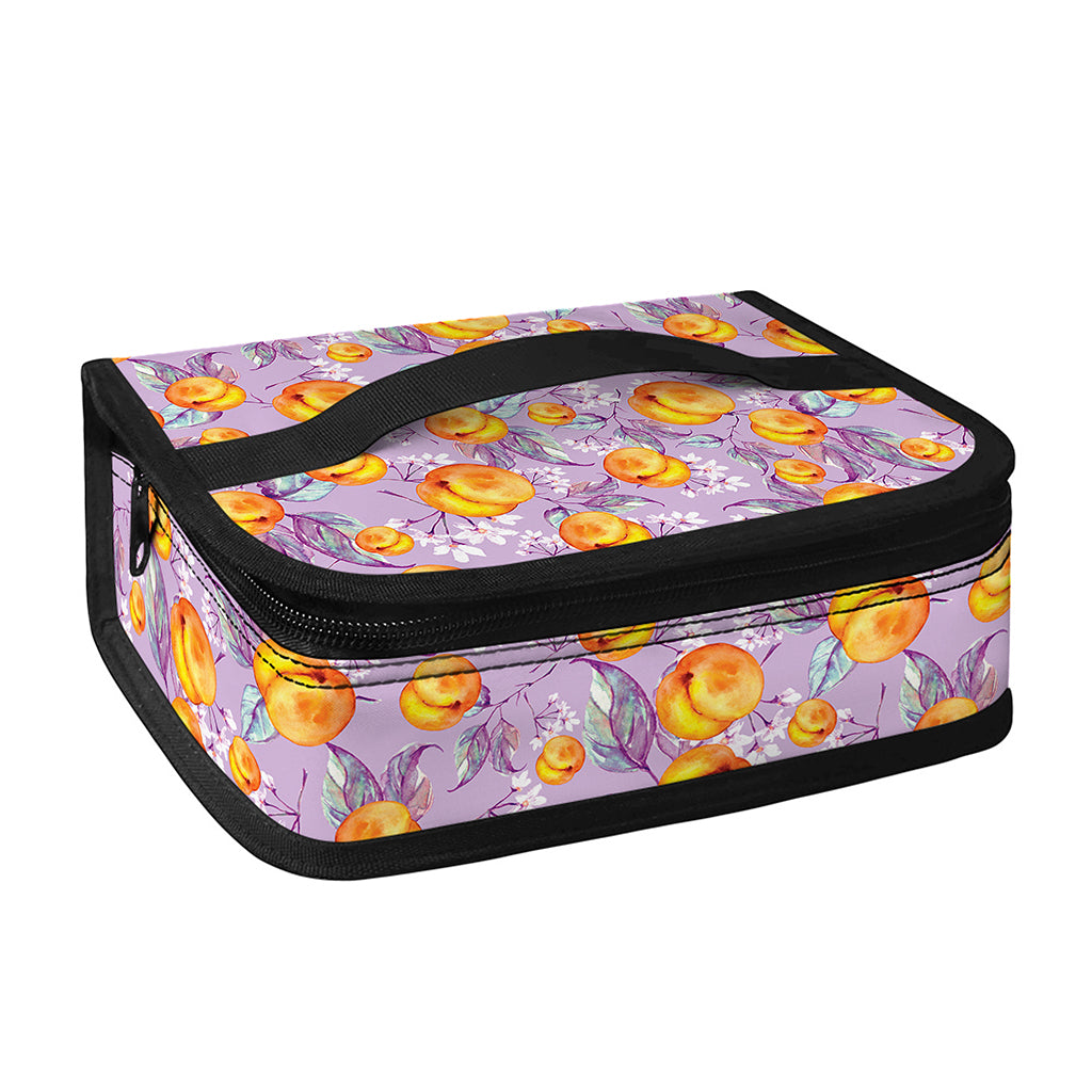 Watercolor Apricot Fruit Pattern Print Small Lunch Bag