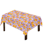 Watercolor Apricot Fruit Pattern Print Tablecloth