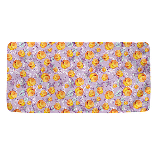 Watercolor Apricot Fruit Pattern Print Towel