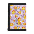 Watercolor Apricot Fruit Pattern Print Trifold Wallet