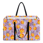 Watercolor Apricot Fruit Pattern Print Utility Tote Bag