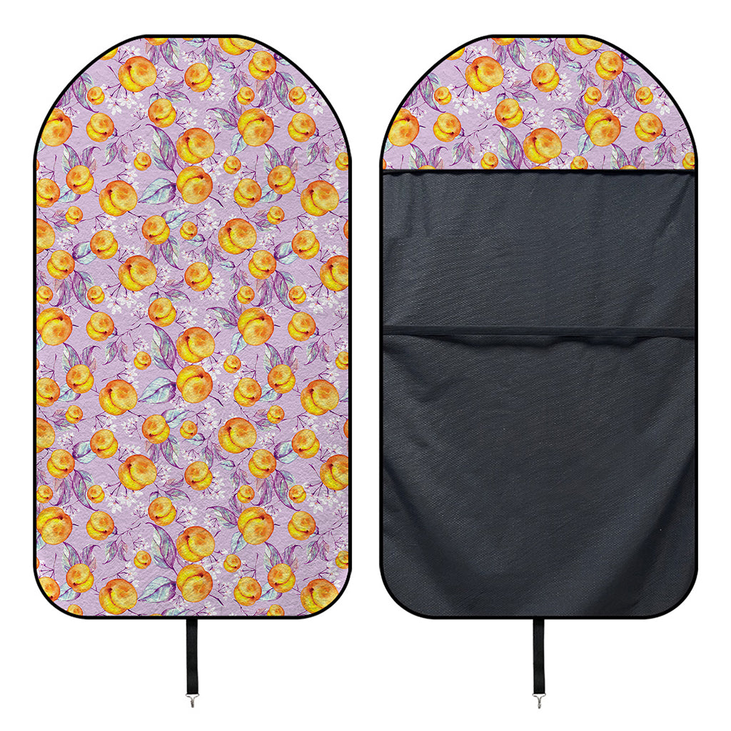 Watercolor Apricot Fruit Pattern Print Waterproof Car Seat Cover