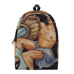 Watercolor Aquarius Zodiac Sign Print Backpack
