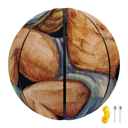 Watercolor Aquarius Zodiac Sign Print Basketball