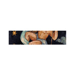 Watercolor Aquarius Zodiac Sign Print Bed Runner