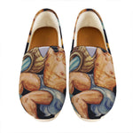 Watercolor Aquarius Zodiac Sign Print Casual Shoes