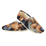 Watercolor Aquarius Zodiac Sign Print Casual Shoes
