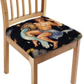 Watercolor Aquarius Zodiac Sign Print Chair Cushion Cover