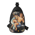 Watercolor Aquarius Zodiac Sign Print Chest Bag