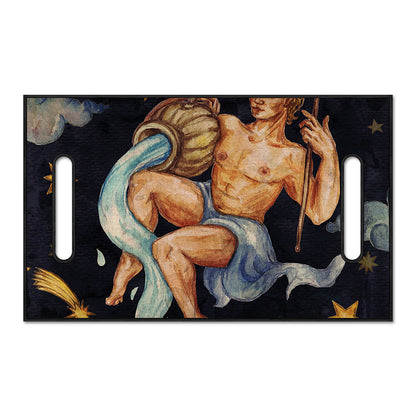 Watercolor Aquarius Zodiac Sign Print Golf Cart Seat Cover