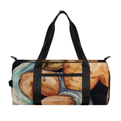 Watercolor Aquarius Zodiac Sign Print Gym Bag