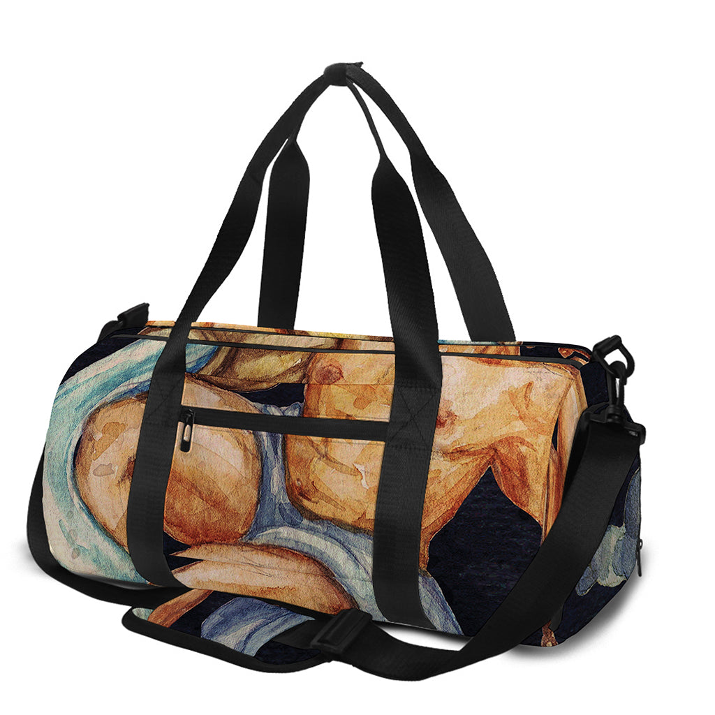 Watercolor Aquarius Zodiac Sign Print Gym Bag