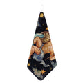 Watercolor Aquarius Zodiac Sign Print Hand Towel