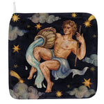 Watercolor Aquarius Zodiac Sign Print Hand Towel