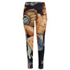 Watercolor Aquarius Zodiac Sign Print High-Waisted Pocket Leggings