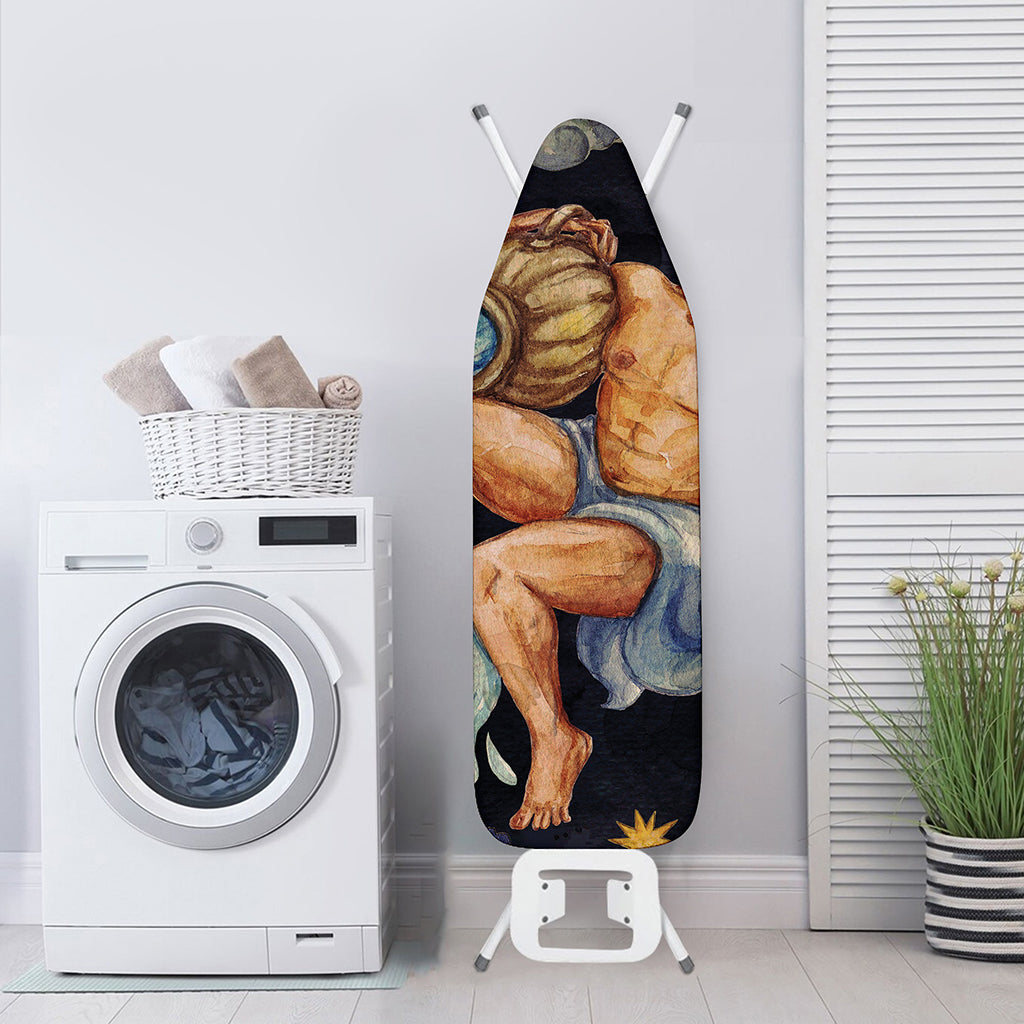 Watercolor Aquarius Zodiac Sign Print Ironing Board Cover