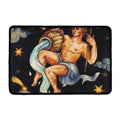 Watercolor Aquarius Zodiac Sign Print Kitchen Mat