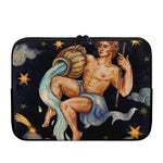 Watercolor Aquarius Zodiac Sign Print Laptop Sleeve