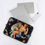 Watercolor Aquarius Zodiac Sign Print Laptop Sleeve