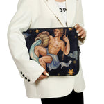 Watercolor Aquarius Zodiac Sign Print Laptop Sleeve