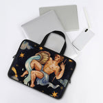 Watercolor Aquarius Zodiac Sign Print Laptop Sleeve With Handle