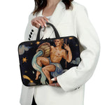 Watercolor Aquarius Zodiac Sign Print Laptop Sleeve With Handle