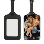 Watercolor Aquarius Zodiac Sign Print Luggage Tag