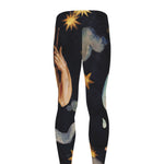 Watercolor Aquarius Zodiac Sign Print Men's leggings