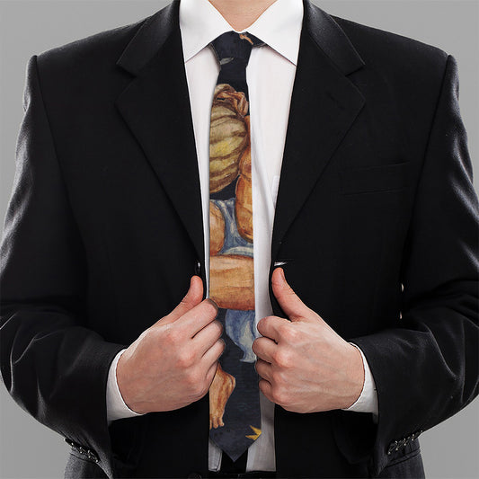 Watercolor Aquarius Zodiac Sign Print Necktie