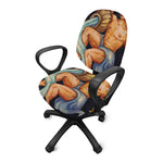 Watercolor Aquarius Zodiac Sign Print Office Chair Cover