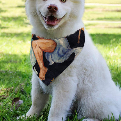 Watercolor Aquarius Zodiac Sign Print Over The Collar Dog Bandana