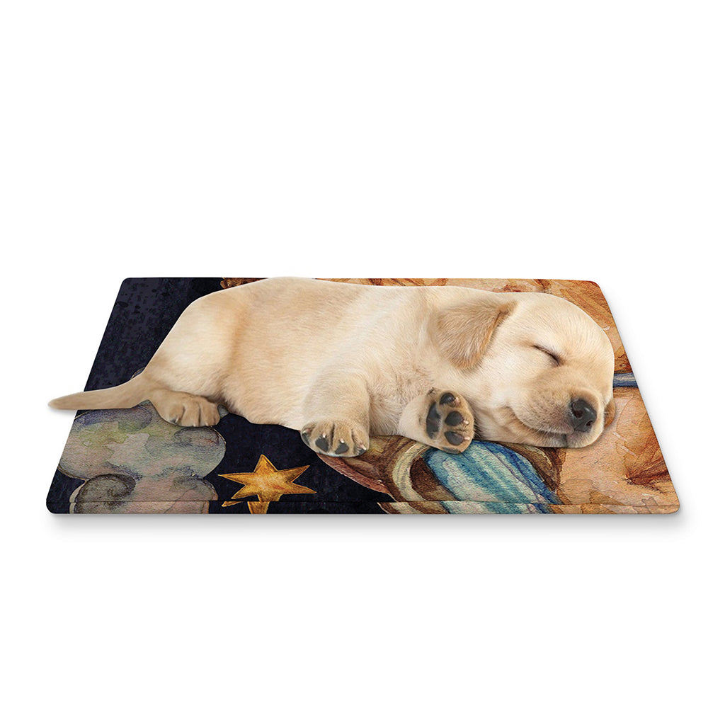 Watercolor Aquarius Zodiac Sign Print Pet Cooling Mat Cover