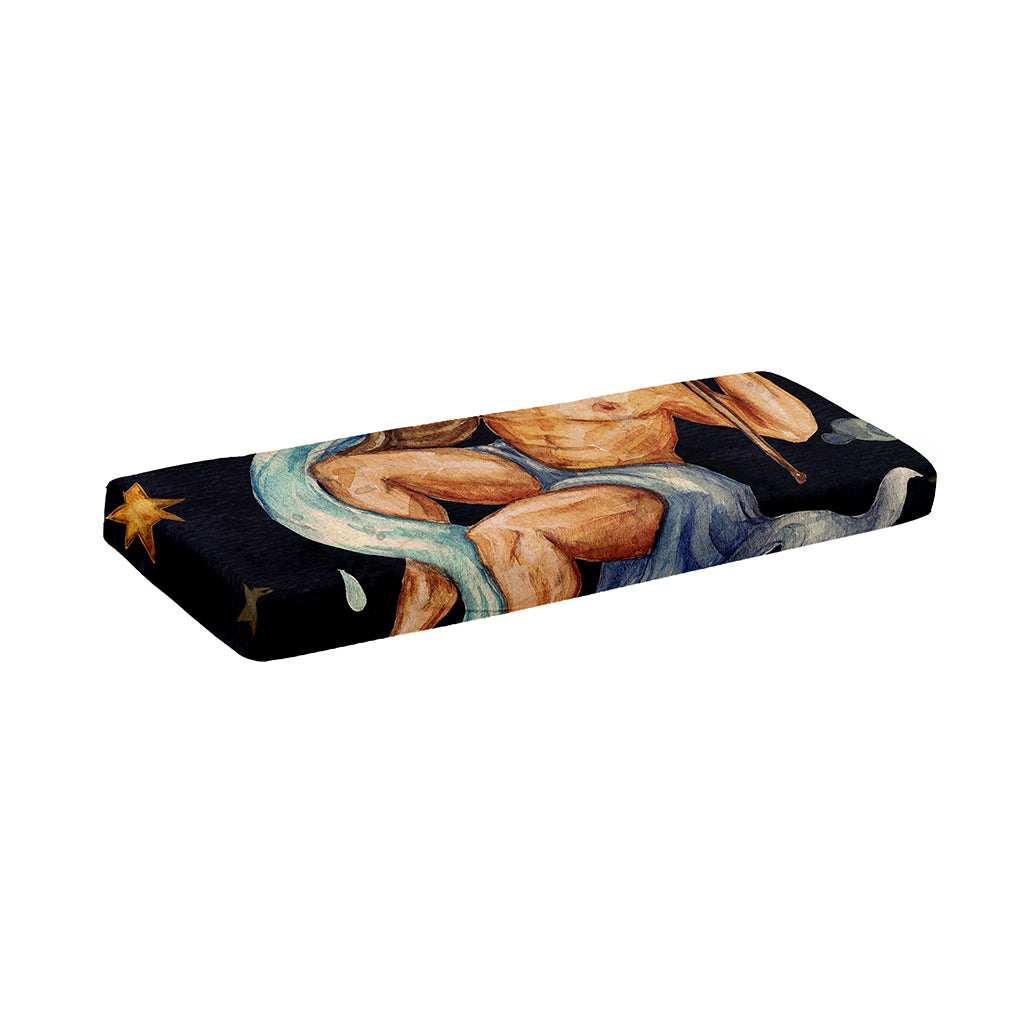 Watercolor Aquarius Zodiac Sign Print Piano Keyboard Cover
