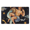 Watercolor Aquarius Zodiac Sign Print Polyester Doormat