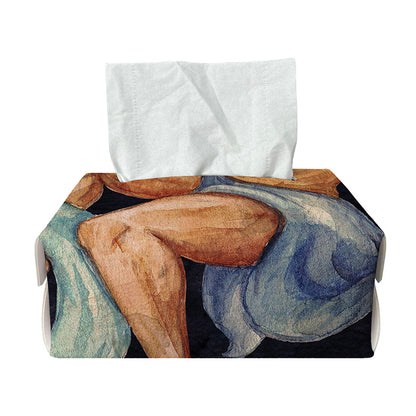 Watercolor Aquarius Zodiac Sign Print Rectangle Tissue Box Cover