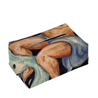Watercolor Aquarius Zodiac Sign Print Rectangle Tissue Box Cover