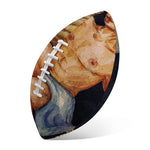 Watercolor Aquarius Zodiac Sign Print Rugby Ball