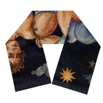 Watercolor Aquarius Zodiac Sign Print Scarf