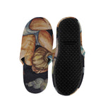 Watercolor Aquarius Zodiac Sign Print Slippers