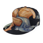 Watercolor Aquarius Zodiac Sign Print Snapback Cap